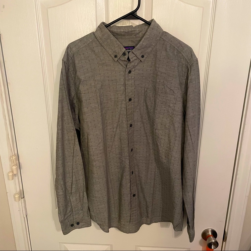 PATAGONIA KNITTED BUTTON DOWN SHIRT MENS LARGE NWOT